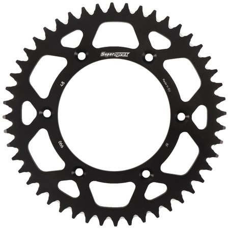 SUPERSPROX Aluminum Sprocket Black 48T- for Husqvarna TC 125 14-19 RAL-990-48-BLK